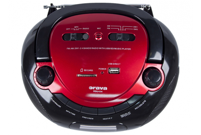Prenosný USB/SD prehrávač s rádiom a funkciou nahrávania