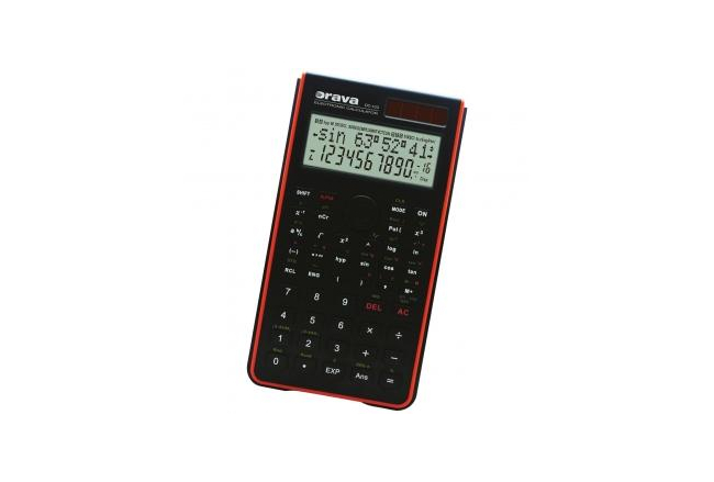 Basic scientific calculator with a large 10 digits 2-line display
