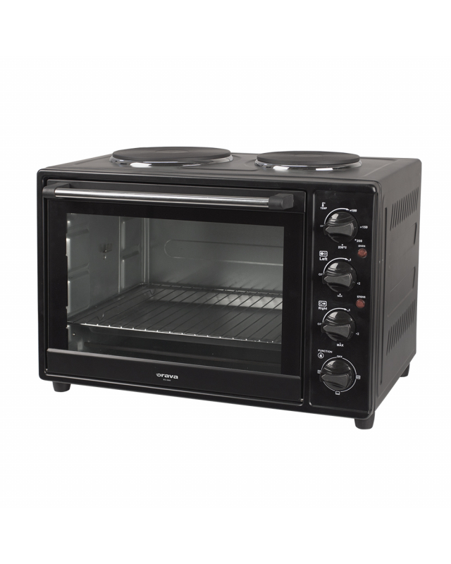 electric mini oven with double hot plate