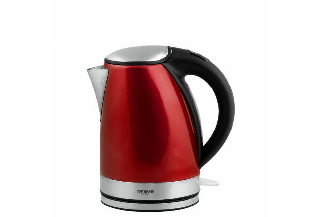 Stainless steel kettle 1,7 l, red