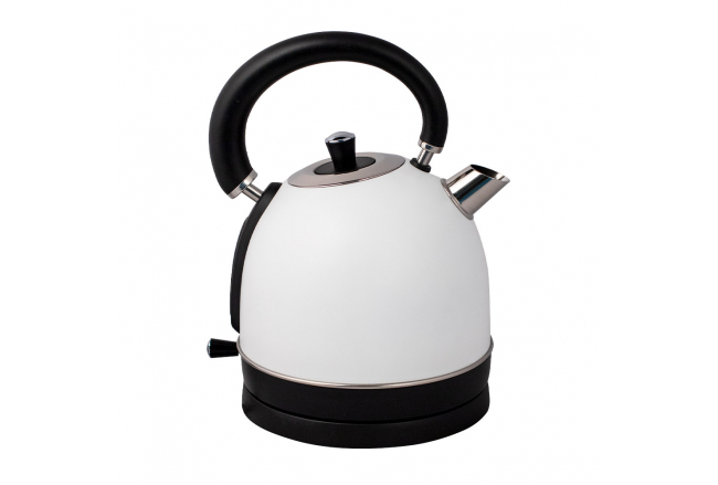 Retro kanvica s analógovým teplomerom, biela