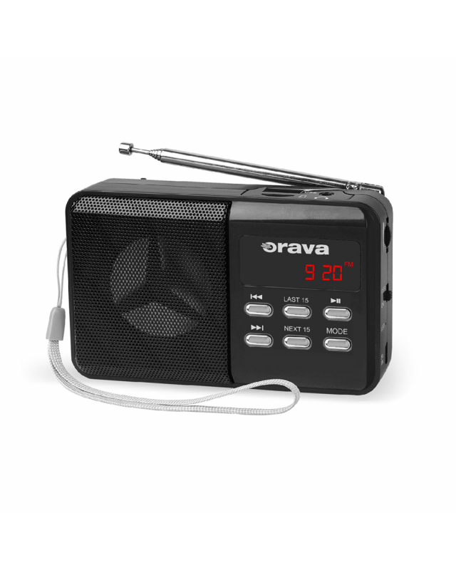 Portable radio receiver with USB / SD / microSD RP140 B Orava.eu