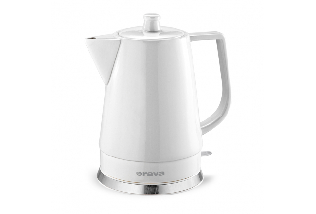 Ceramic kettle 1,5 l, white