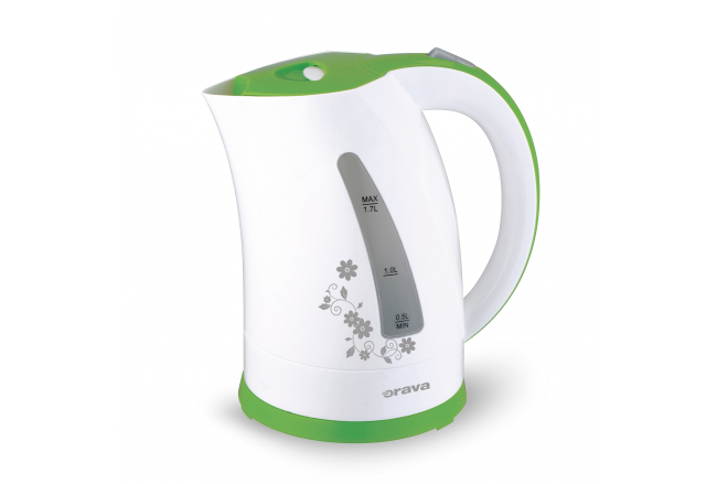 Varná kanvica 1,7 l,  bielo-zelená