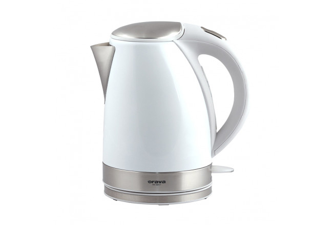 Stainless steel kettle 1,7 l, white