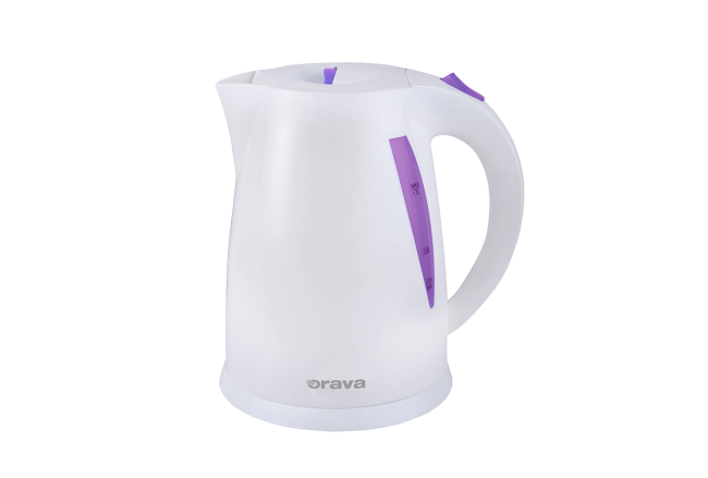 Kettle 1,7 l, white-purple