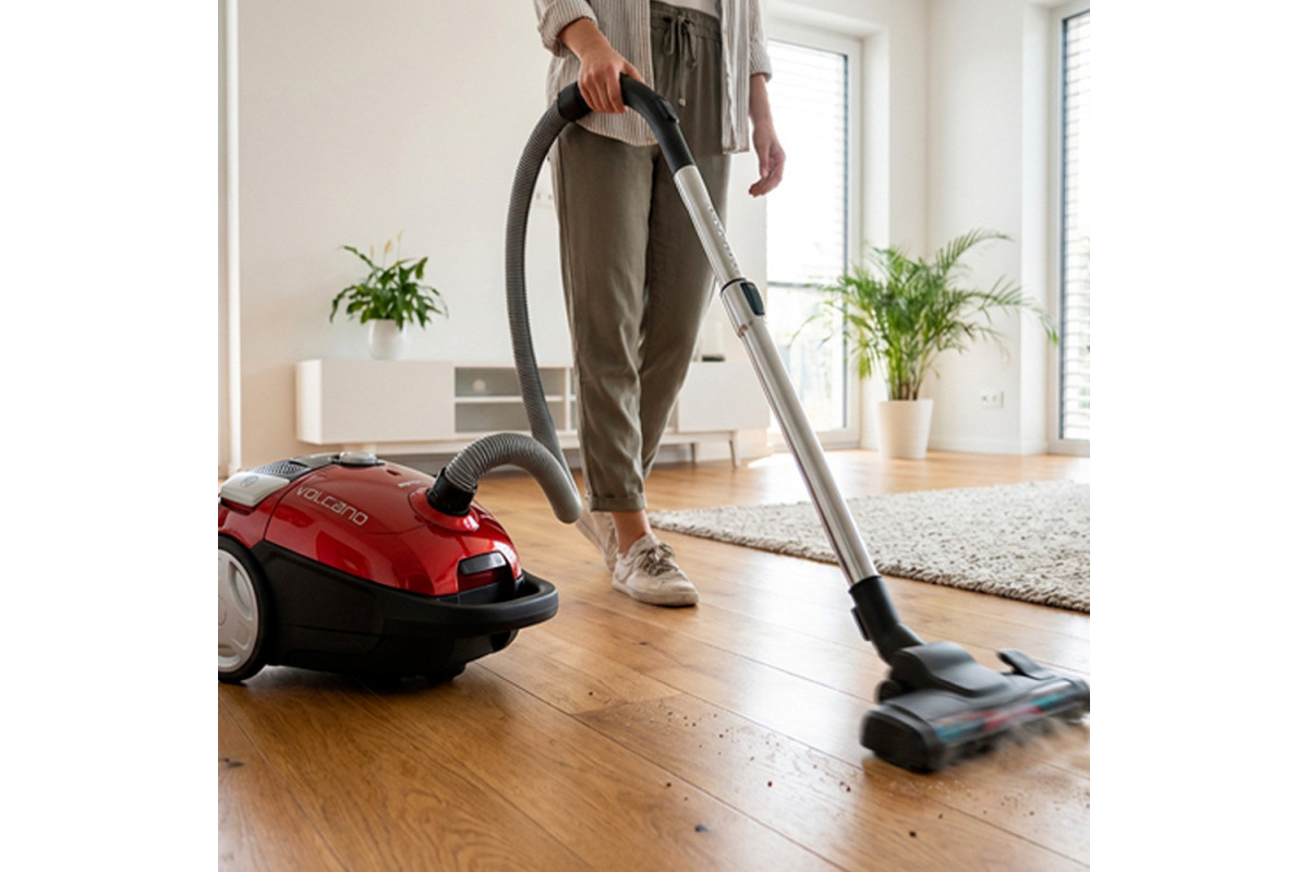 Extra quiet and powerful Volcano handheld vacuum cleaner