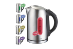Kettle with temperature control, silver
