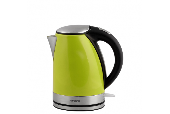 Stainless steel kettle 1,7 l, green