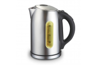 Kettle with temperature control, silver