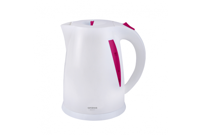 Kettle 1,7 l, white-pink
