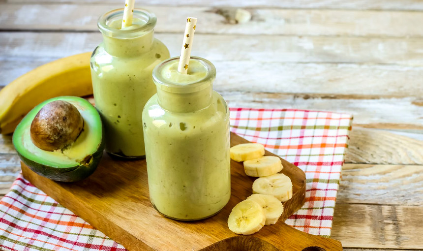 avocado banana smoothies