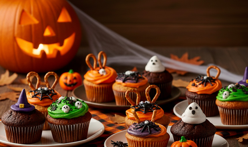 Hallowenské muffiny