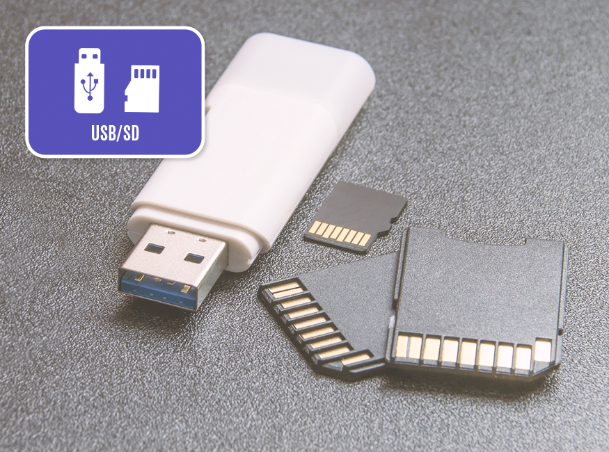 USB a SD