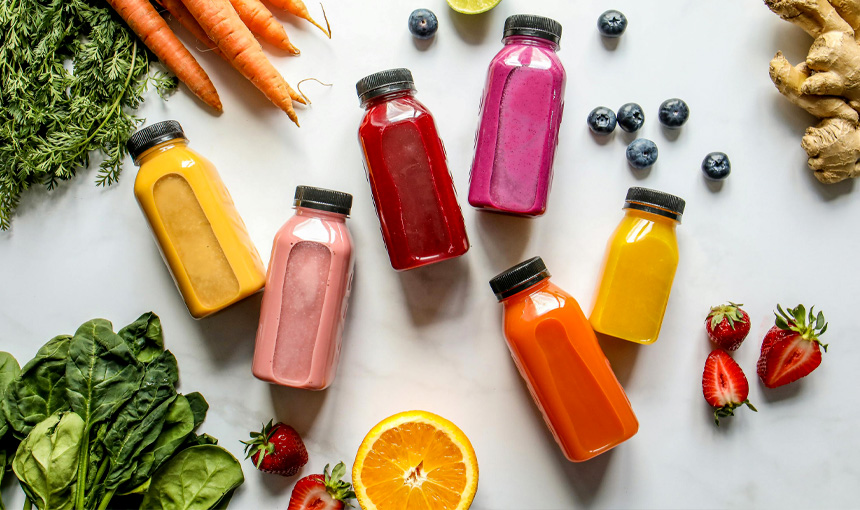 Zdravé smoohtie šťavy