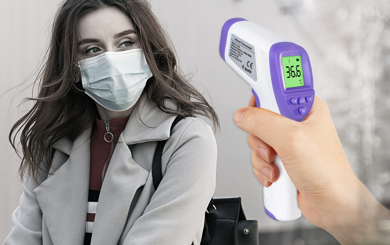 Protect yourself and your customers - measure the body temperature of those entering your reopened store! 